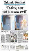 Click on the USA newspaper front page headlines and covers pictures for a larger newspaper cover image from the week of September 11, 2001.