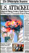 Click on the USA newspaper front page headlines and covers pictures for a larger newspaper cover image from the week of September 11, 2001.