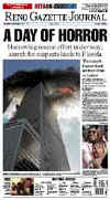 Click on the USA newspaper front page headlines and covers pictures for a larger newspaper cover image from the week of September 11, 2001.