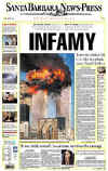 Click on the USA newspaper front page headlines and covers pictures for a larger newspaper cover image from the week of September 11, 2001.