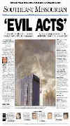 Click on the USA newspaper front page headlines and covers pictures for a larger newspaper cover image from the week of September 11, 2001.