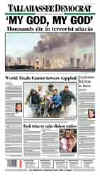 Click on the USA newspaper front page headlines and covers pictures for a larger newspaper cover image from the week of September 11, 2001.