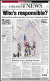 Click on the USA newspaper front page headlines and covers pictures for a larger newspaper cover image from the week of September 11, 2001.