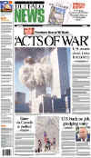 Click on the USA newspaper front page headlines and covers pictures for a larger newspaper cover image from the week of September 11, 2001.