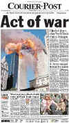 Click on the USA newspaper front page headlines and covers pictures for a larger newspaper cover image from the week of September 11, 2001.