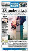 Click on the USA newspaper front page headlines and covers pictures for a larger newspaper cover image from the week of September 11, 2001.