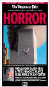 Click on the USA newspaper front page headlines and covers pictures for a larger newspaper cover image from the week of September 11, 2001.