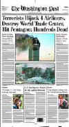 Click on the USA newspaper front page headlines and covers pictures for a larger newspaper cover image from the week of September 11, 2001.