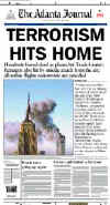 Click on the USA newspaper front page headlines and covers pictures for a larger newspaper cover image from the week of September 11, 2001.