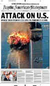 Click on the USA newspaper front page headlines and covers pictures for a larger newspaper cover image from the week of September 11, 2001.