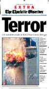 Click on the USA newspaper front page headlines and covers pictures for a larger newspaper cover image from the week of 9-11-2001.