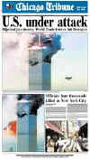 Click on the USA newspaper front page headlines and covers pictures for a larger newspaper cover image from the week of 9-11-2001.