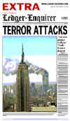 Click on the USA newspaper front page headlines and covers pictures for a larger newspaper cover image from the week of 9-11-2001.