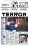 Click on the USA newspaper front page headlines and covers pictures for a larger newspaper cover image from the week of 9-11-2001.