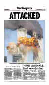 Click on the USA newspaper front page headlines and covers pictures for a larger newspaper cover image from the week of September 11, 2001.