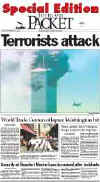 Click on the USA newspaper front page headlines and covers pictures for a larger newspaper cover image from the week of September 11, 2001.