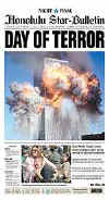 Click on the USA newspaper front page headlines and covers pictures for a larger newspaper cover image from the week of September 11, 2001.