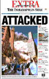 Click on the USA newspaper front page headlines and covers pictures for a larger newspaper cover image from the week of 9-11-2001.