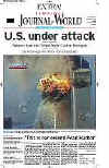 Click on the USA newspaper front page headlines and covers pictures for a larger newspaper cover image from the week of 9-11-2001.