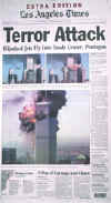 Click on the USA newspaper front page headlines and covers pictures for a larger newspaper cover image from the week of 9-11-2001.