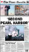 Click on the USA newspaper front page headlines and covers pictures for a larger newspaper cover image from the week of September 11, 2001.