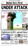 Click on the USA newspaper front page headlines and covers pictures for a larger newspaper cover image from the week of September 11, 2001.