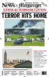 Click on the USA newspaper front page headlines and covers pictures for a larger newspaper cover image from the week of September 11, 2001.