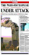 Click on the USA newspaper front page headlines and covers pictures for a larger newspaper cover image from the week of September 11, 2001.