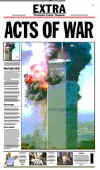 Click on the USA newspaper front page headlines and covers pictures for a larger newspaper cover image from the week of September 11, 2001.