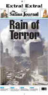 Click on the USA newspaper front page headlines and covers pictures for a larger newspaper cover image from the week of September 11, 2001.