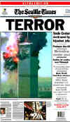 Click on the USA newspaper front page headlines and covers pictures for a larger newspaper cover image from the week of September 11, 2001.