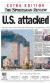 Click on the USA newspaper front page headlines and covers pictures for a larger newspaper cover image from the week of September 11, 2001.