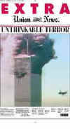 Click on the USA newspaper front page headlines and covers pictures for a larger newspaper cover image from the week of September 11, 2001.