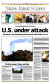 Click on the USA newspaper front page headlines and covers pictures for a larger newspaper cover image from the week of September 11, 2001.