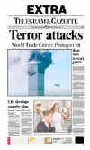 Click on the USA newspaper front page headlines and covers pictures for a larger newspaper cover image from the week of September 11, 2001.