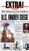 Click on the USA newspaper front page headlines and covers pictures for a larger newspaper cover image from the week of September 11, 2001.