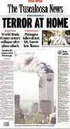 Click on the USA newspaper front page headlines and covers pictures for a larger newspaper cover image from the week of September 11, 2001.