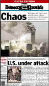 Click on the USA newspaper front page headlines and covers pictures for a larger newspaper cover image from the week of 9-11-2001.