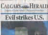 Click on the Calgary Herald newspaper headlines for a larger image.