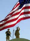 Click on the December 2001 American flag photo for a larger image.