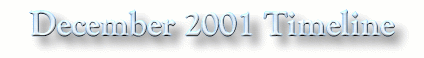 September 11 News.com - December 2001 Daily Timeline - Timeline & chronology of events since the 9/11/2001 terrorist attack on America.