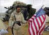 Click on the December 2001 American flag photo for a larger image.