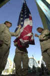 Click on the December 2001 American flag photo for a larger image.