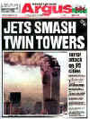 On September 11 and 12, 2001 the world's newspapers print special editions and the world reads about the terrorist attacks on New York City and The Pentagon on 9-11-2001.