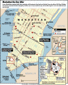 Graphics and images are  The Washington Post. Click on the graphics for a larger image. On September 11, 2001 terrorists attack the World Trade Center towers in New York City.