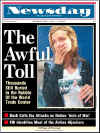 Click on the Newsday newspaper front page headlines photo for a larger image. On September 11, 2001 US Newspapers print same day Extra editions and Americans read about the terrorist attacks on New York City and The Pentagon.