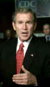 Click on the photos of President George W. Bush's hectic November 8th for a larger image.