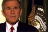 Click for a larger image. October 7th images of George W. Bush in the Treaty Room after his address.