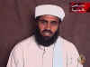 Click for a larger image. Al-Qaeda's Gaith warns Muslims in an Al-Jazeera TV broadcast.