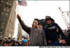 Click on the September 12, 2001 photos of President George W. Bush for a larger image.